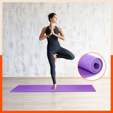 Non-Slip Yoga Mat with Carry Strap – 6mm