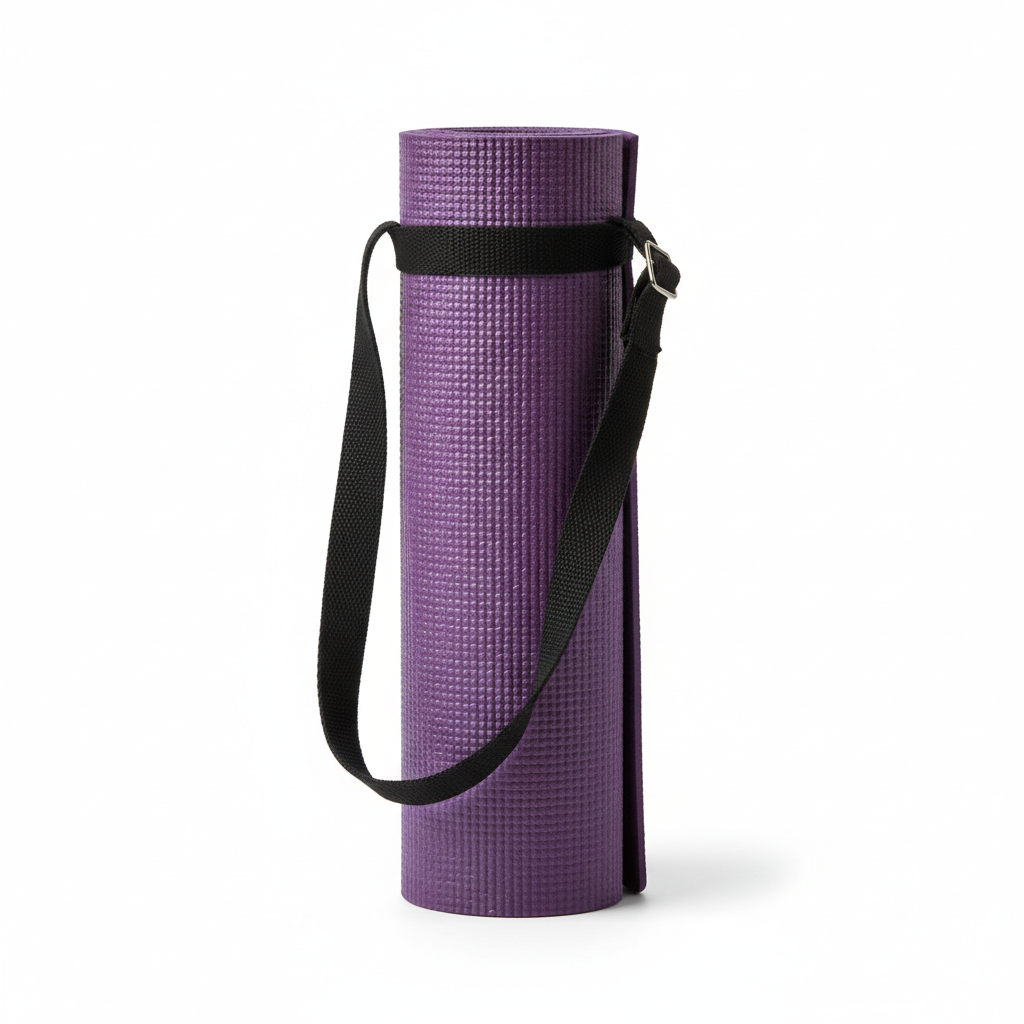Non-Slip Yoga Mat with Carry Strap 6mm