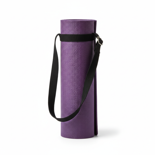 Non-Slip Yoga Mat with Carry Strap 6mm