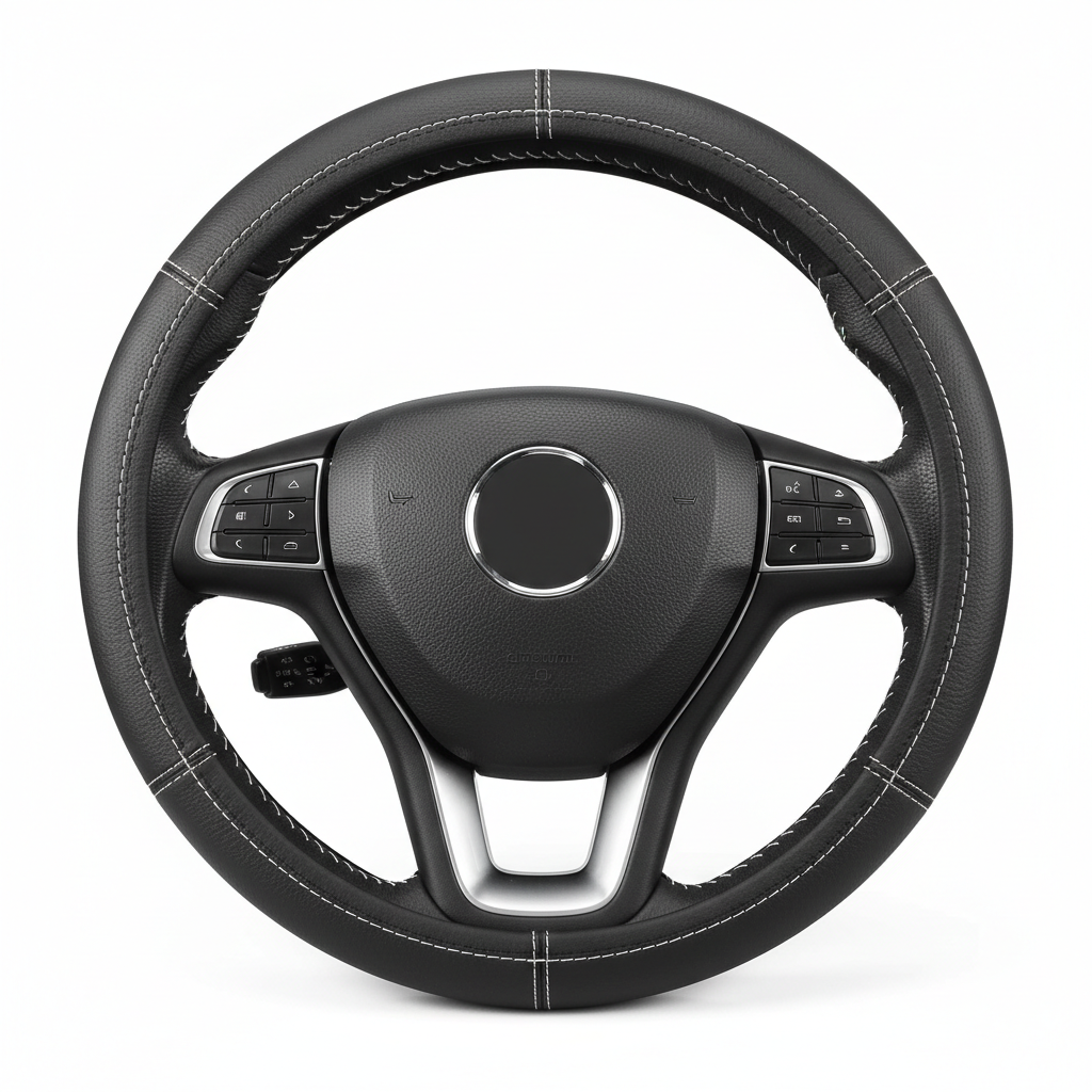 Premium Leather Car Steering Wheel Cover